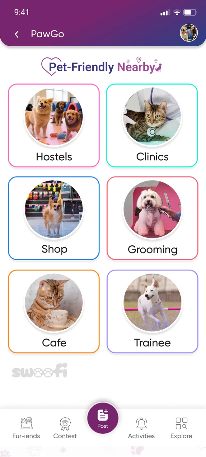 Swoofi App Screenshot